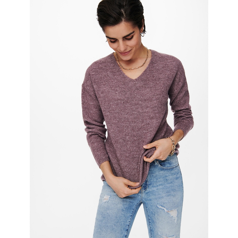 Only CAMILLA VNECK LS PULLOVER8839602_2