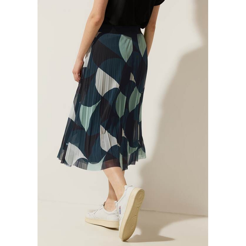 Street one MIDI MESH PLISSÉE_PRINT8872101_2
