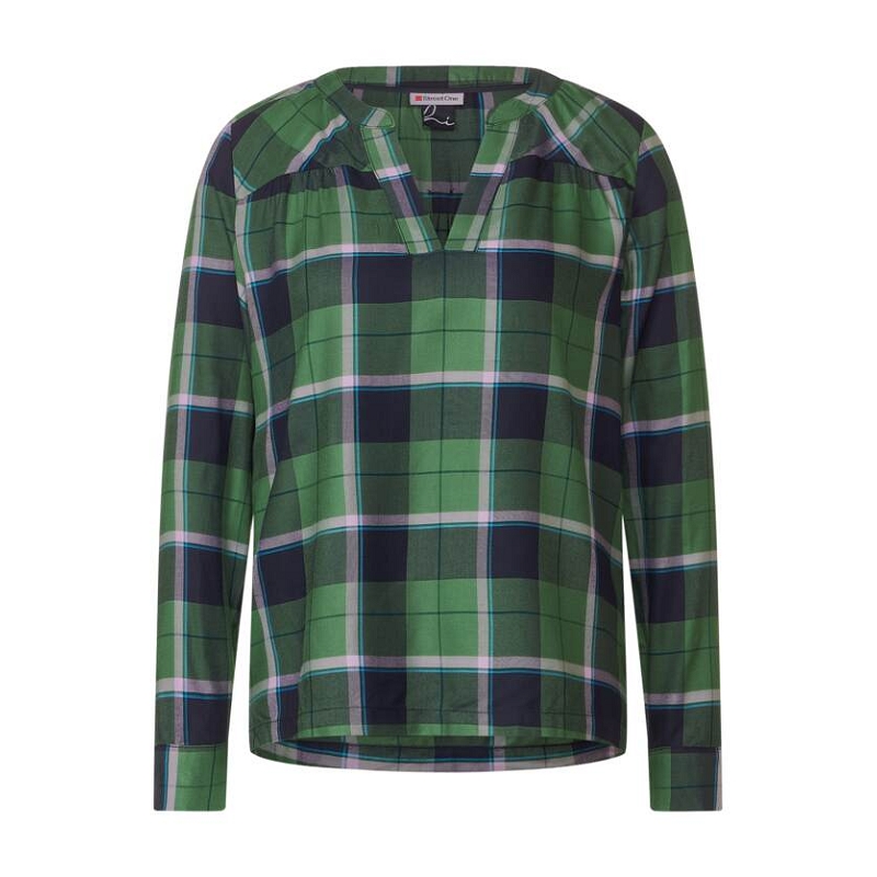 Street one FEMININE CHECKBLOUSE W NEW PLA