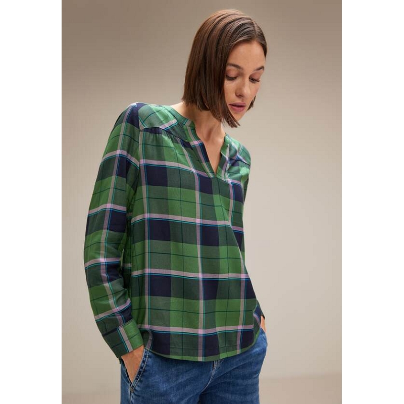 Street one FEMININE CHECKBLOUSE W NEW PLA8888701_2