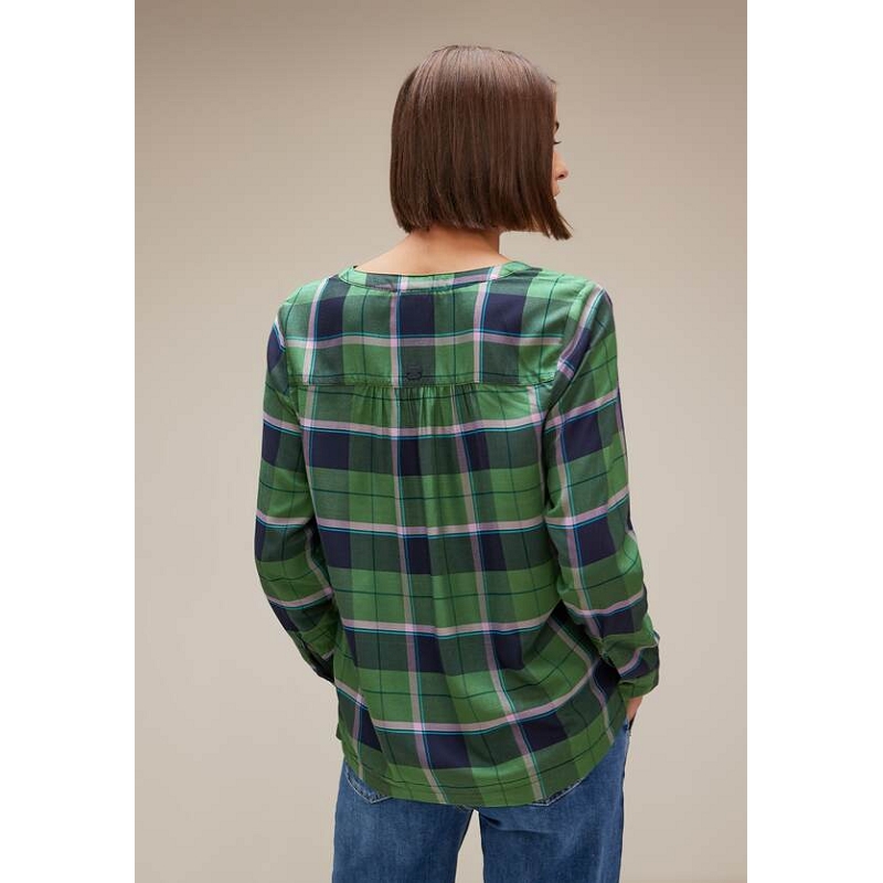 Street one FEMININE CHECKBLOUSE W NEW PLA8888701_3