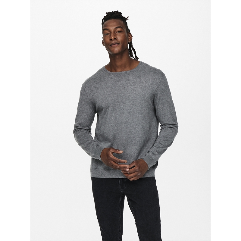 Only and sons ONSWYLER LIFE REG 14 LS CREW KNIT NOOS8892302_2