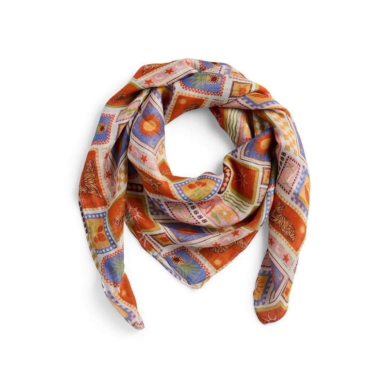 Pieces PCMIRANDI SQUARE SCARF FC BC