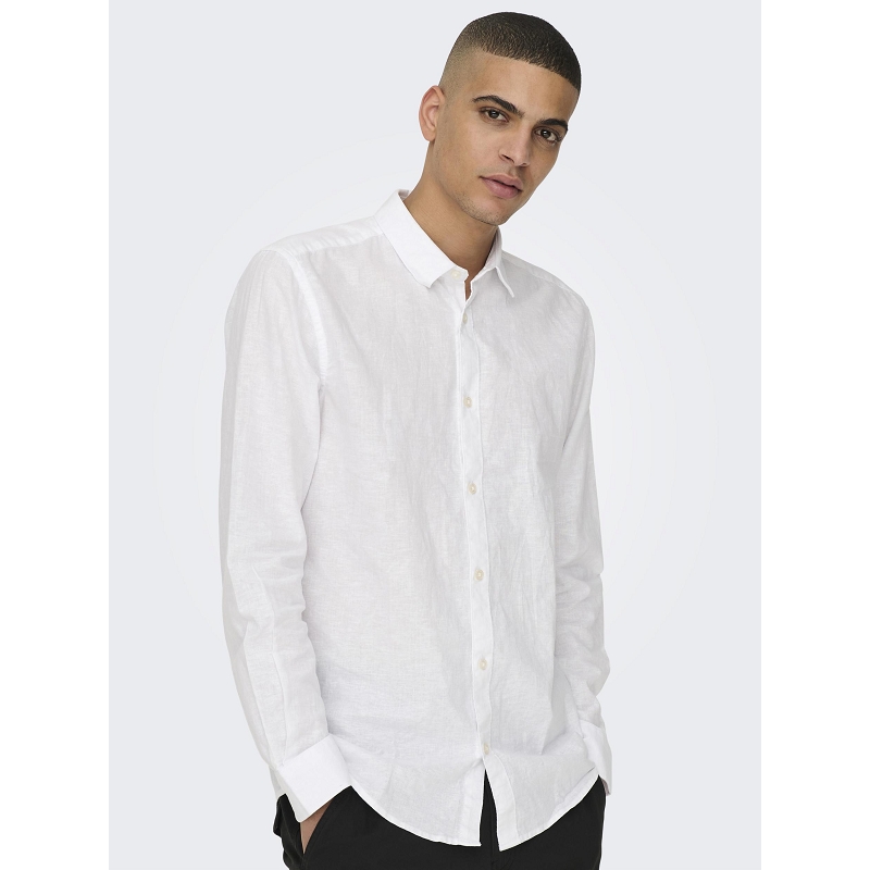 Only and sons ONSCAIDEN LS SOLID LINEN SHIRT NOOS8906201_2