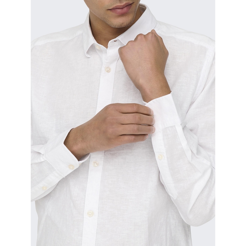 Only and sons ONSCAIDEN LS SOLID LINEN SHIRT NOOS8906201_4