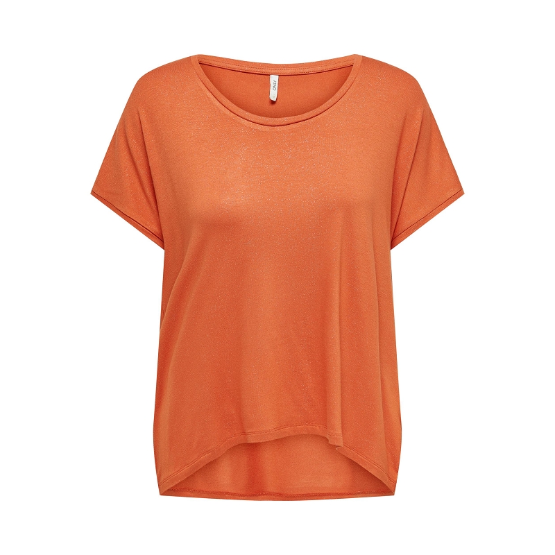 Only CARRIE SS GLITTER TOP CS JRS