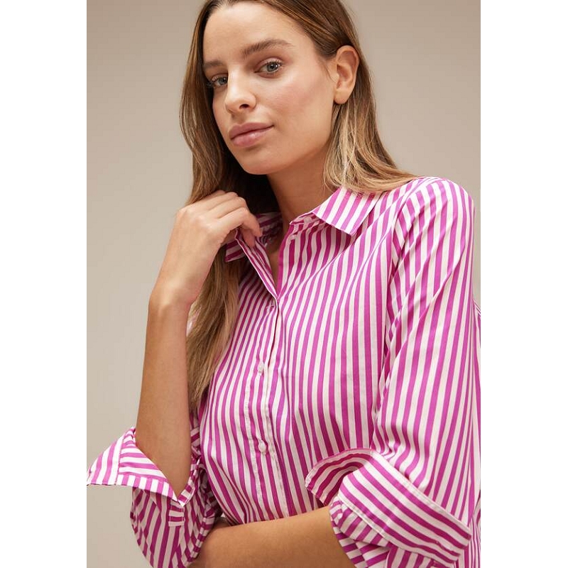 Street one QR STRIPED OFFICE BLOUSE8975501_5