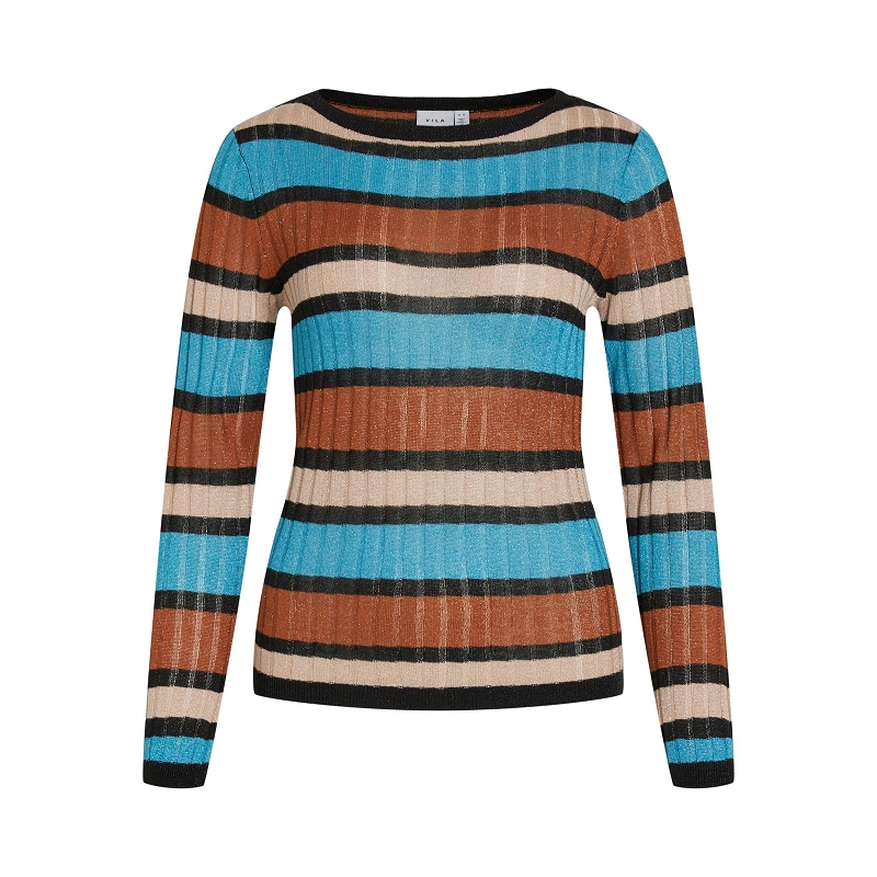 Vila VIEMBER NEW STRIPE LS GLITTER