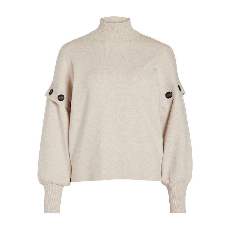 Vila VIOLIVINJA LS DETAIL KNIT TOPSU