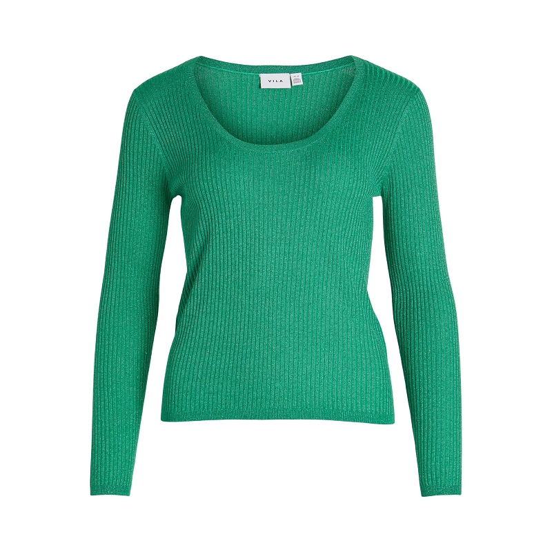 Vila VIANTA LS GLITTER UNECK KNIT