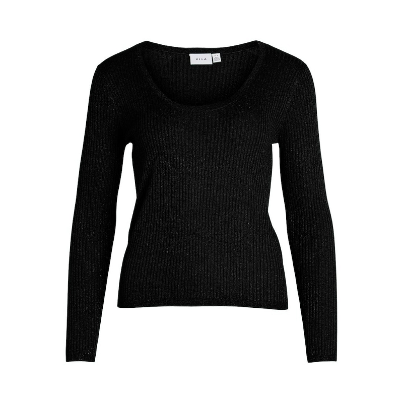 Vila VIANTA LS GLITTER UNECK KNIT