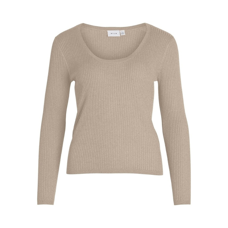 Vila VIANTA LS GLITTER UNECK KNIT