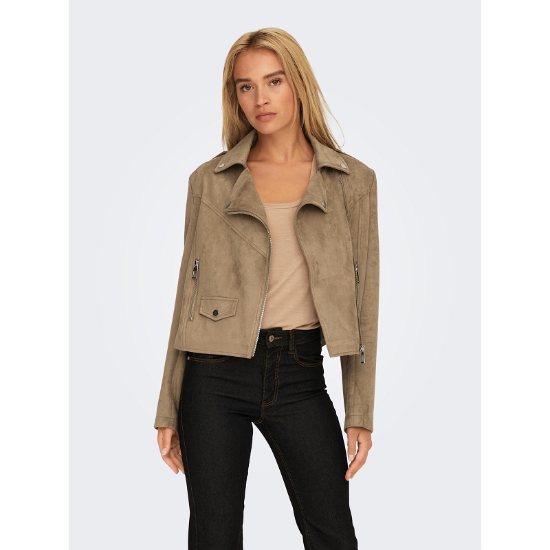 Only SCOOTIE FAUX SUEDE BIKER9284501_3