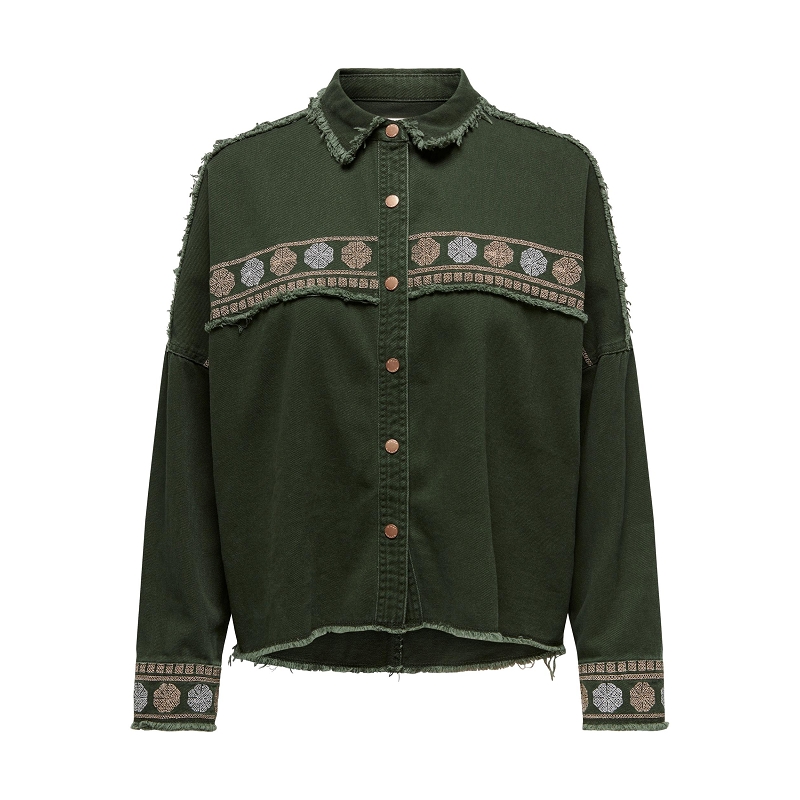 Only WOXER LS EMBROIDERY SHIRT