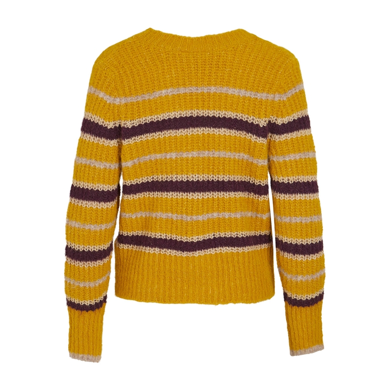 Vila VIFINLEY VNECK LS STRIPE KNI9351901_2
