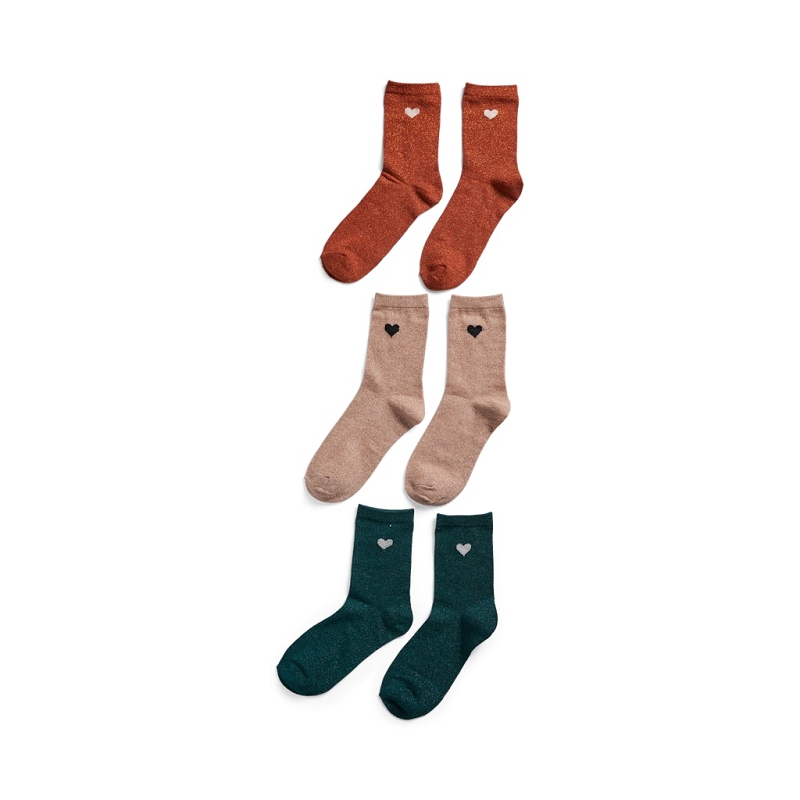 Pieces PCNOLIA LUREX SOCKS 3PACK KAC FC