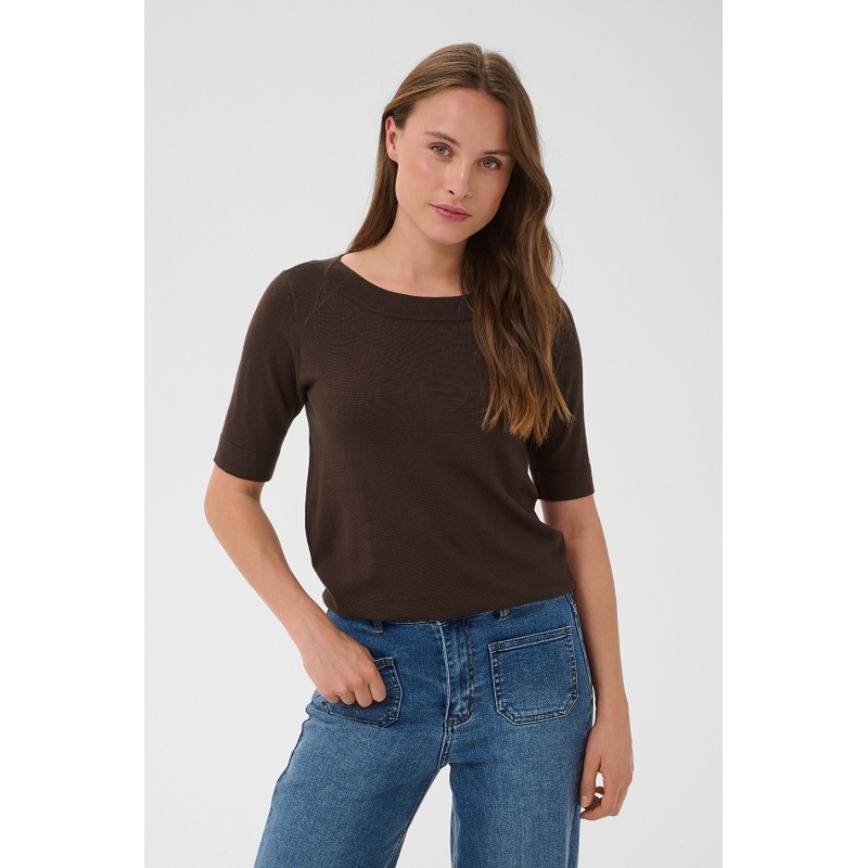 Kaffe dk company KALIZZA BOATNECK SOLID PULLOVER