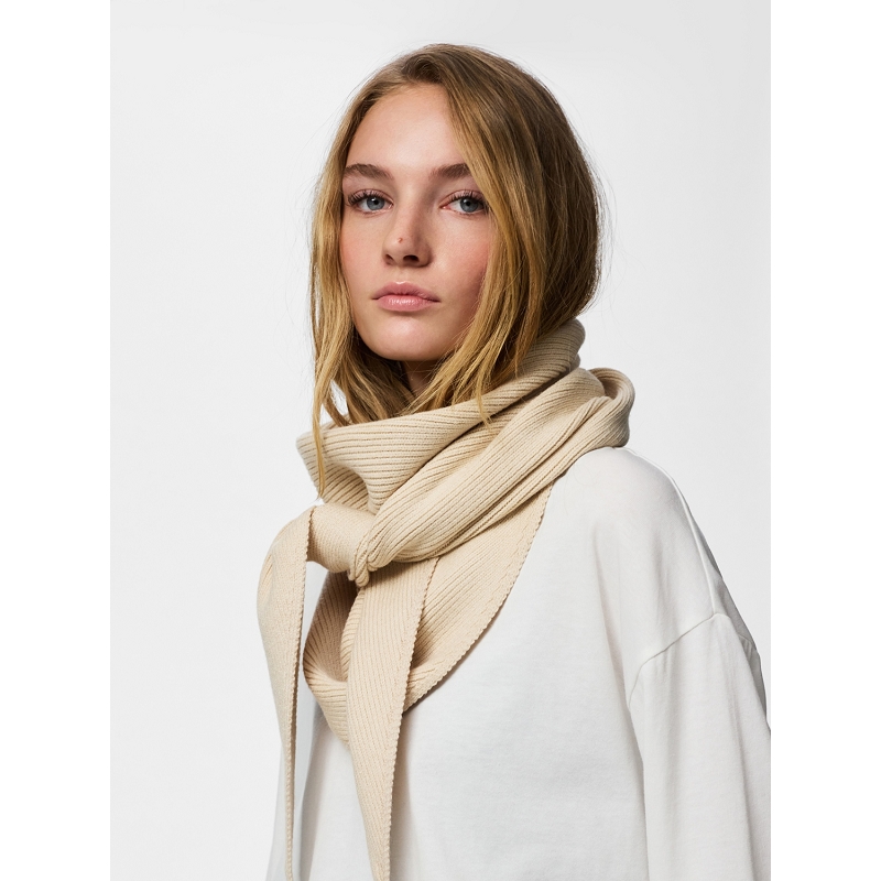 Pieces PCKOMMA RIB BIG TRIANGLE SCARF NOOS BC9530001_2