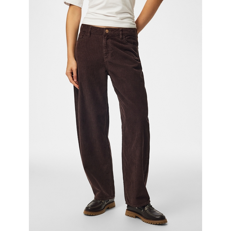Pieces PCAIA MW BARREL CORDUROY PANTS DNM